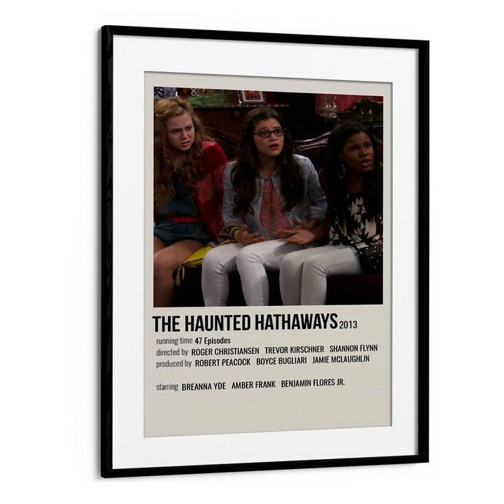 The Haunted Hathaways 2013 Movie Posters in Black Frame With Mount