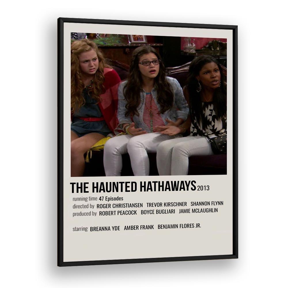 The Haunted Hathaways 2013 Movie Posters in Black Plain Frame