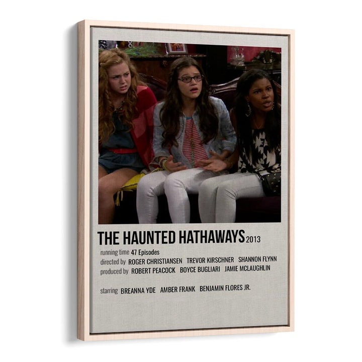 The Haunted Hathaways 2013 Movie Posters in Oak Wood Floater Frame