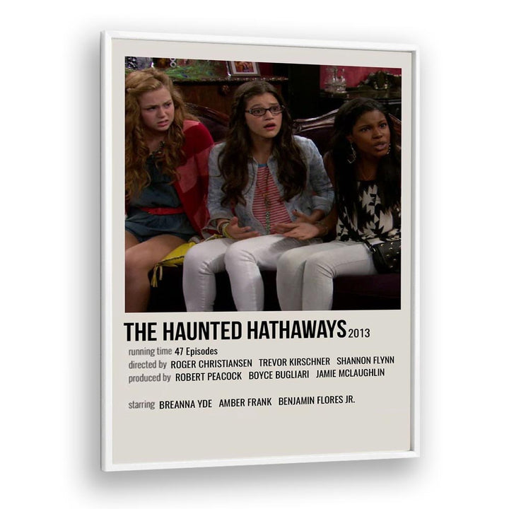 The Haunted Hathaways 2013 Movie Posters in White Plain Frame