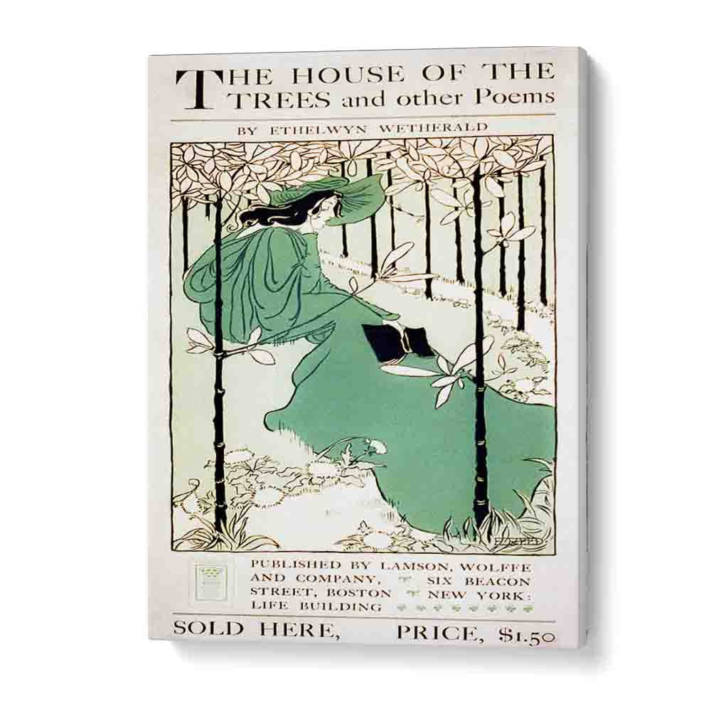 The House Of The Trees CA-1895 By Ethel Reed Vintage Paintings in Gallery Wrap