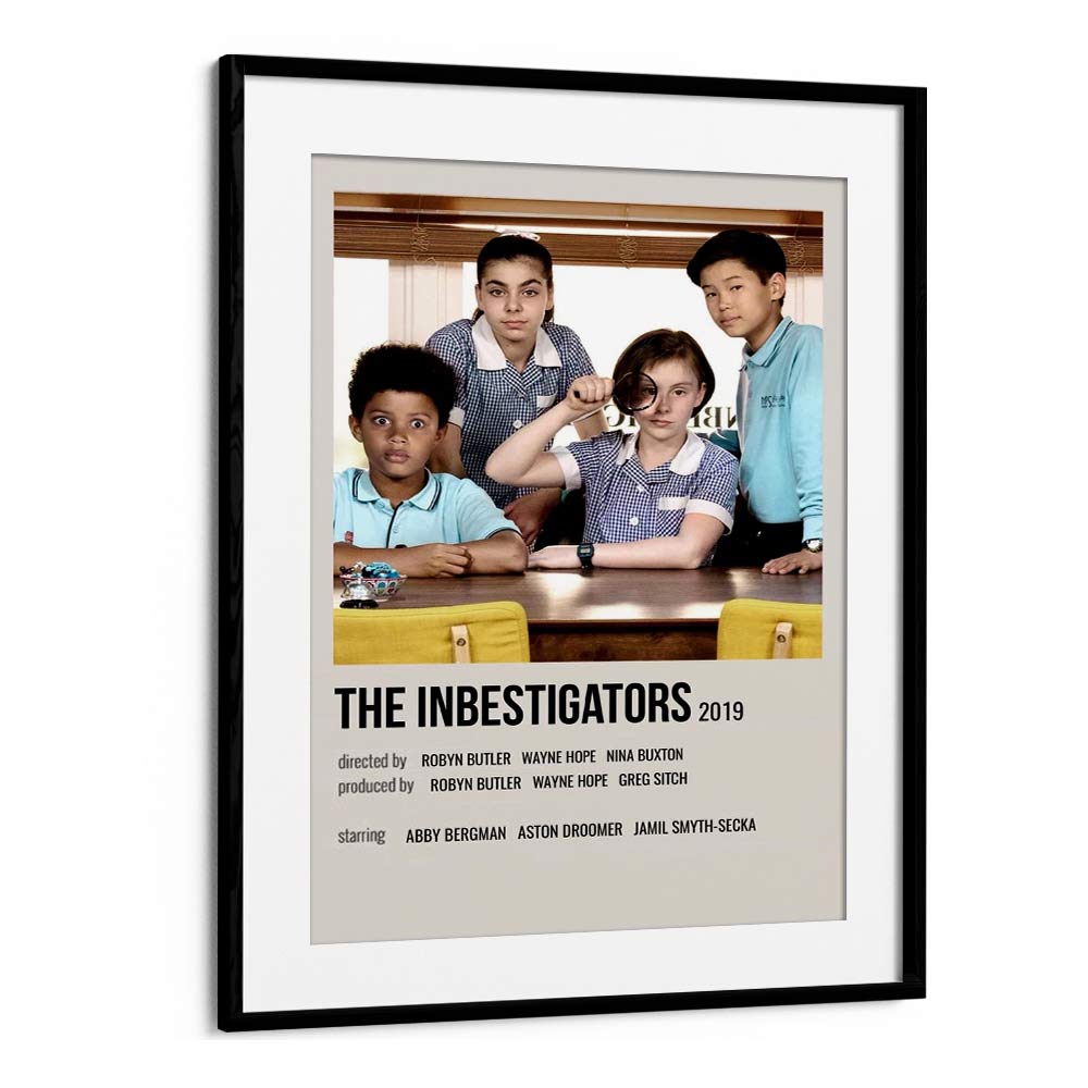 The Inbestigators 2019 Movie Posters in Black Frame With Mount