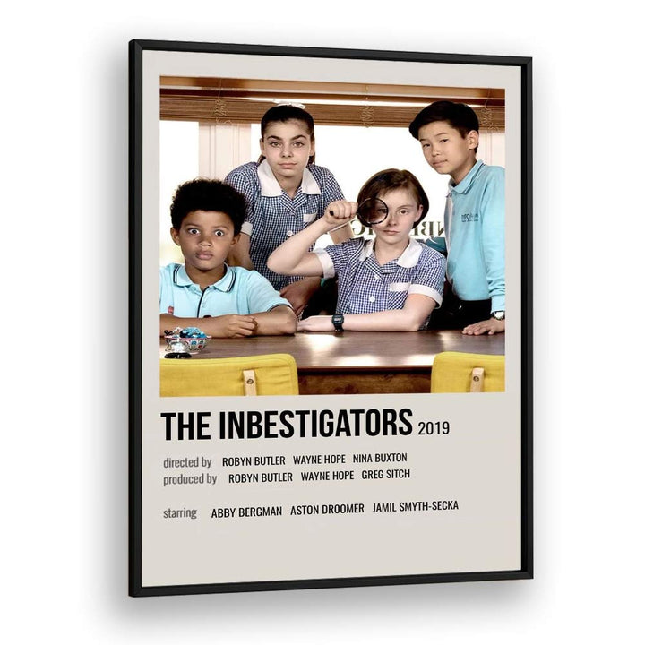 The Inbestigators 2019 Movie Posters in Black Plain Frame