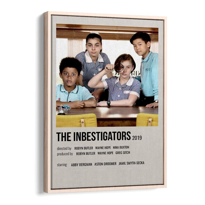 The Inbestigators 2019 Movie Posters in Oak Wood Floater Frame