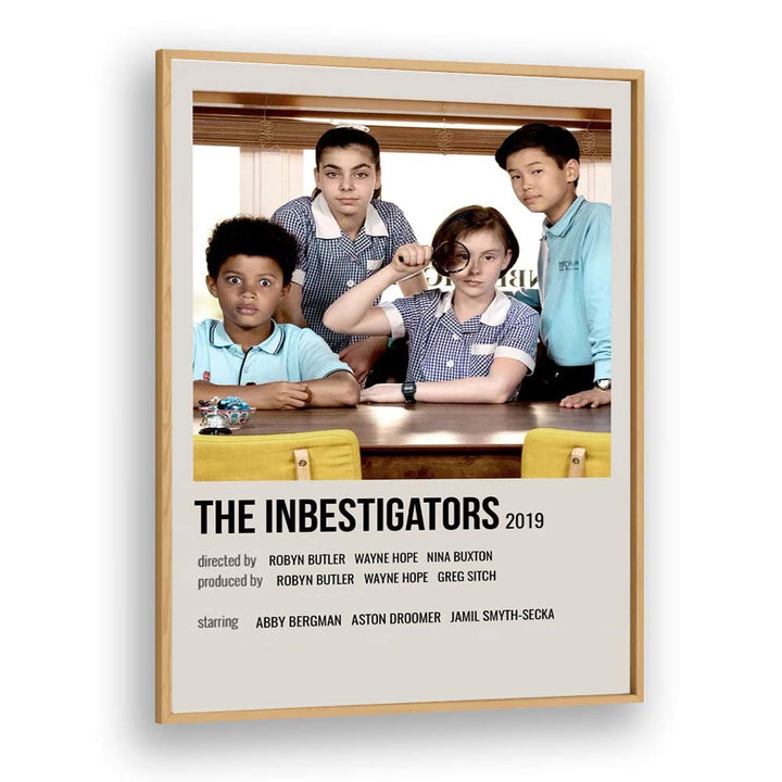 The Inbestigators 2019 Movie Posters in Oak Wood Plain Frame