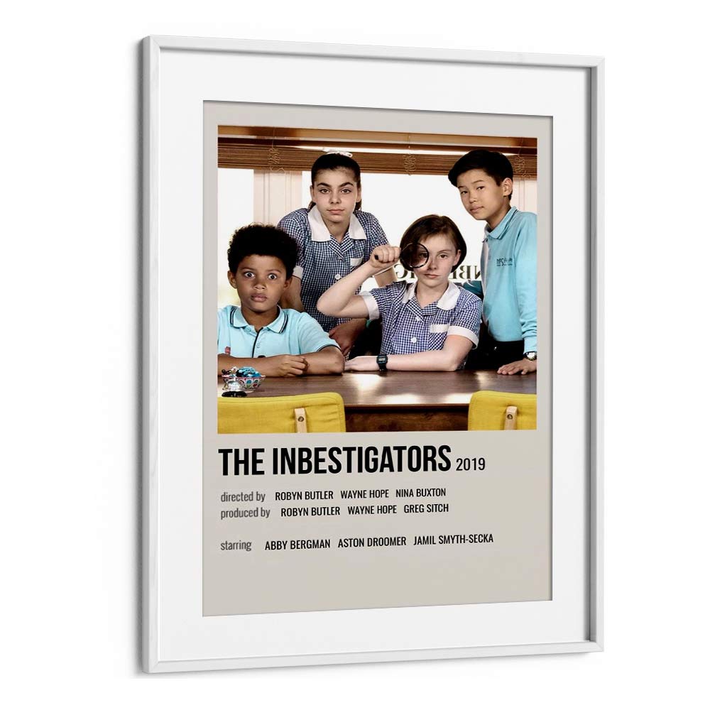 The Inbestigators 2019 Movie Posters in White Frame With Mount