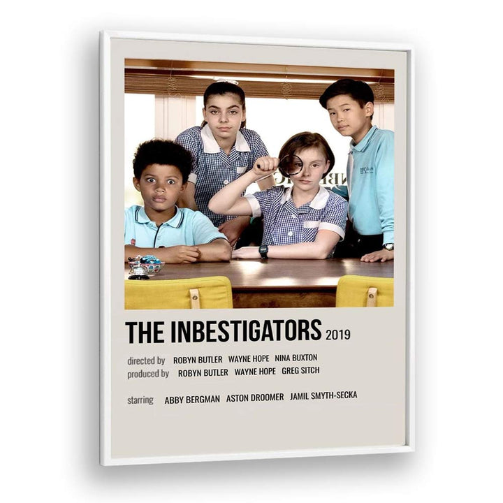 The Inbestigators 2019 Movie Posters in White Plain Frame