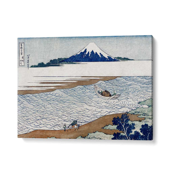 The Jewel River In Musashi 1830-1833 By Katsushika Hokusai Japanese Paintings in Gallery Wrap