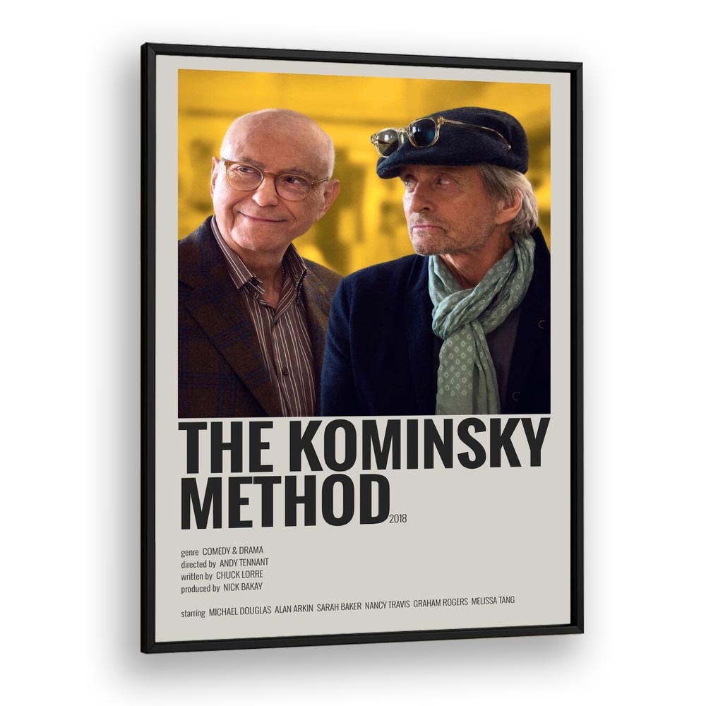 The Kominsky Method 2018 Movie Posters in Black Plain Frame