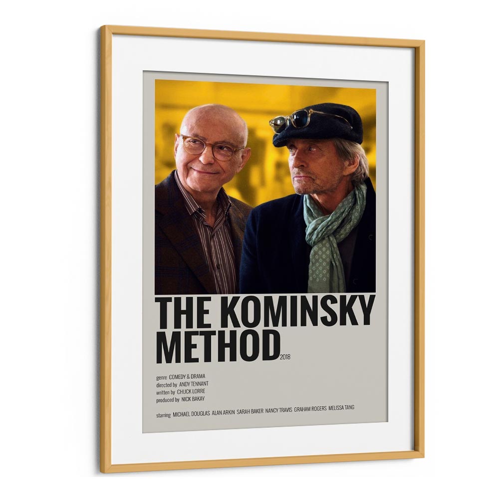 The Kominsky Method 2018 Movie Posters in Oak Wood Frame With Mount