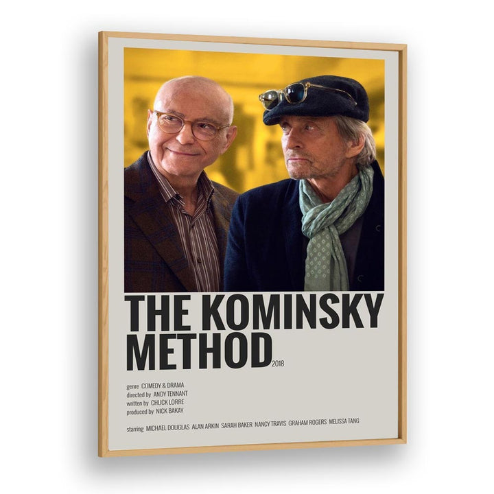 The Kominsky Method 2018 Movie Posters in Oak Wood Plain Frame