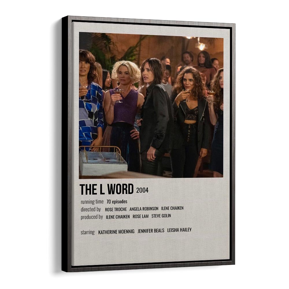 The L Word 2004 Movie Posters in Black Floater Frame