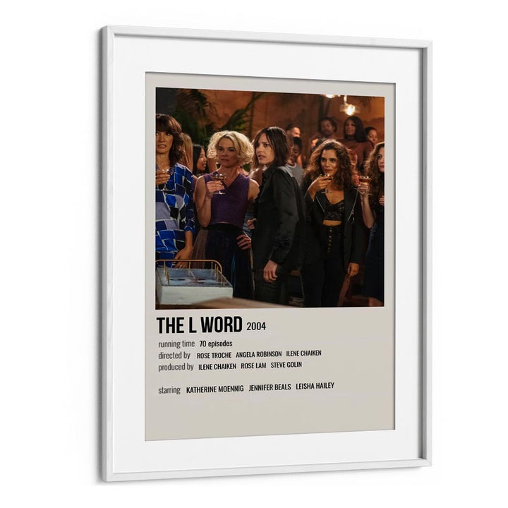 The L Word 2004 Movie Posters in White Frame With Mount