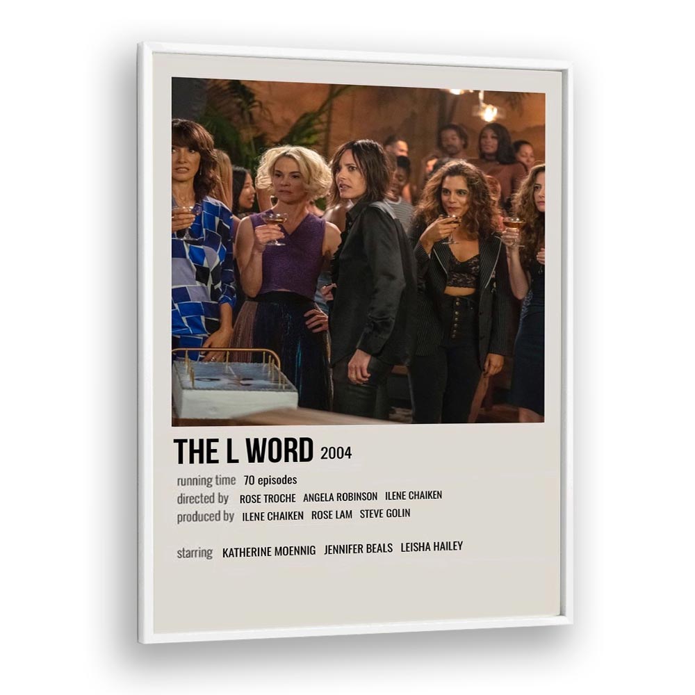 The L Word 2004 Movie Posters in White Plain Frame