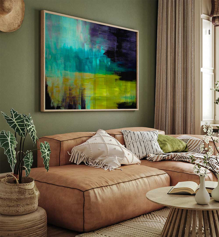 THE LAKE , ABSTRACT PAINTINGS