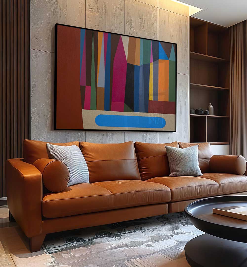 THE LAKE , GEOMETRIC ART PRINTS