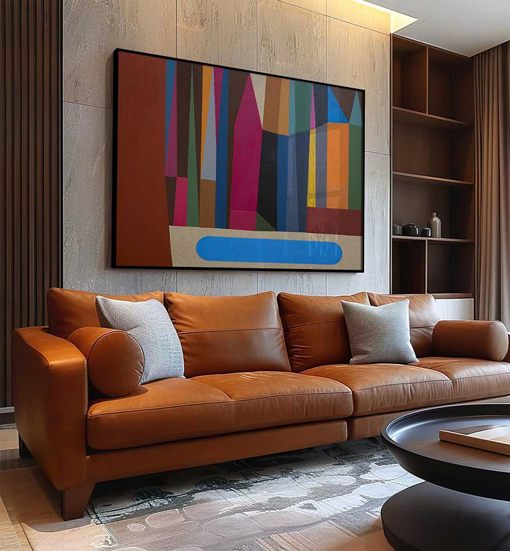 THE LAKE , GEOMETRIC ART PRINTS