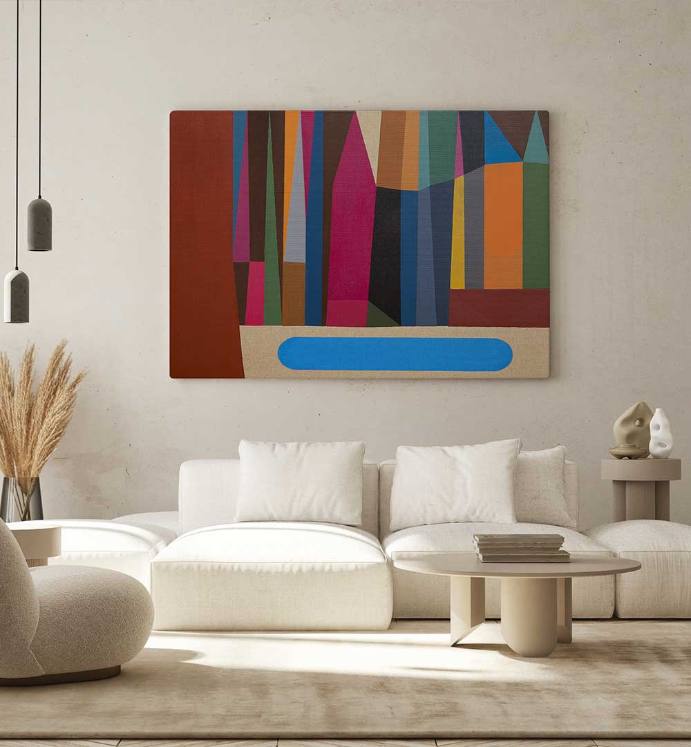 THE LAKE , GEOMETRIC ART PRINTS