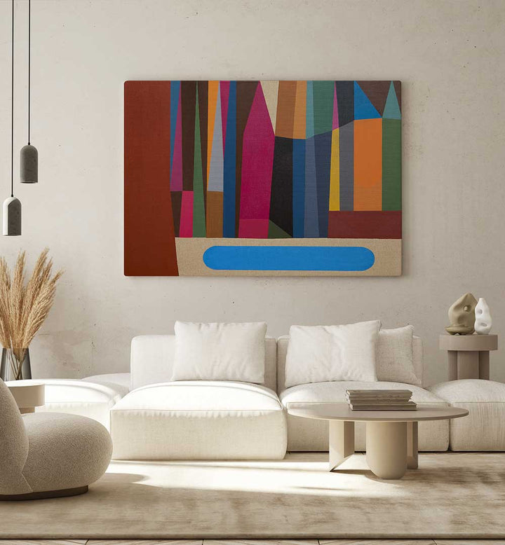 THE LAKE , GEOMETRIC ART PRINTS