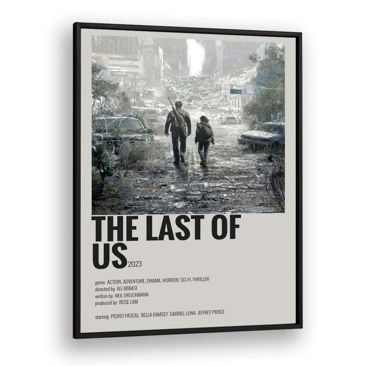 The Last Of Us 2023 Movie Posters in Black Plain Frame