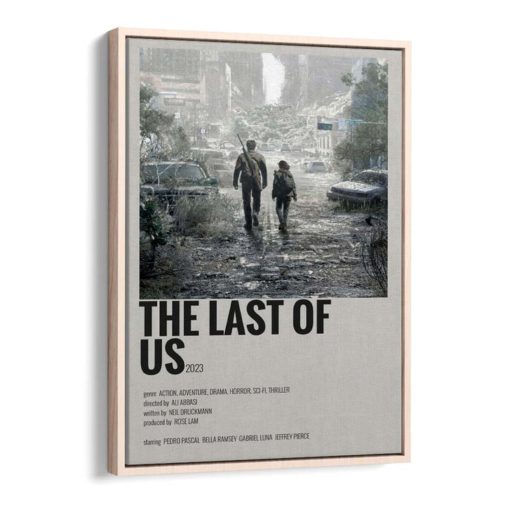 The Last Of Us 2023 Movie Posters in Oak Wood Floater Frame