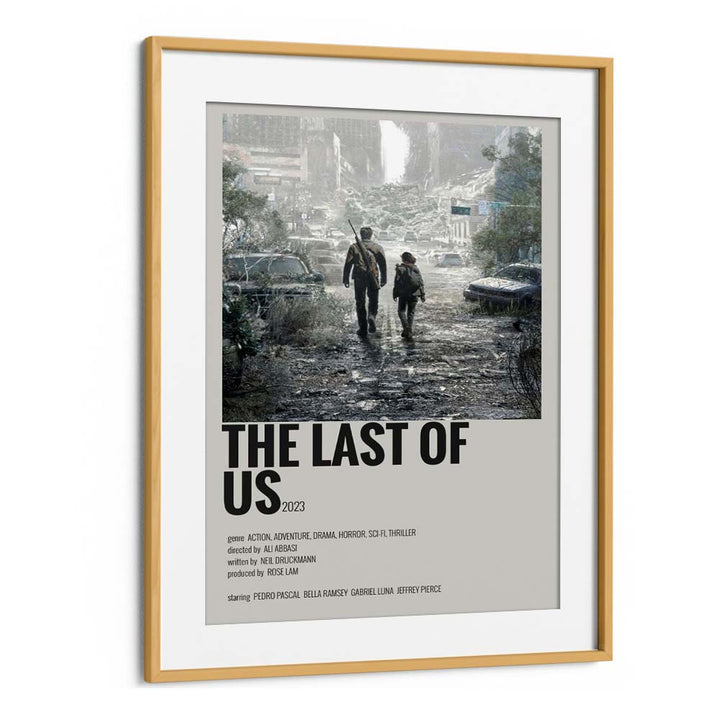 The Last Of Us 2023 Movie Posters in Oak Wood Frame With Mount