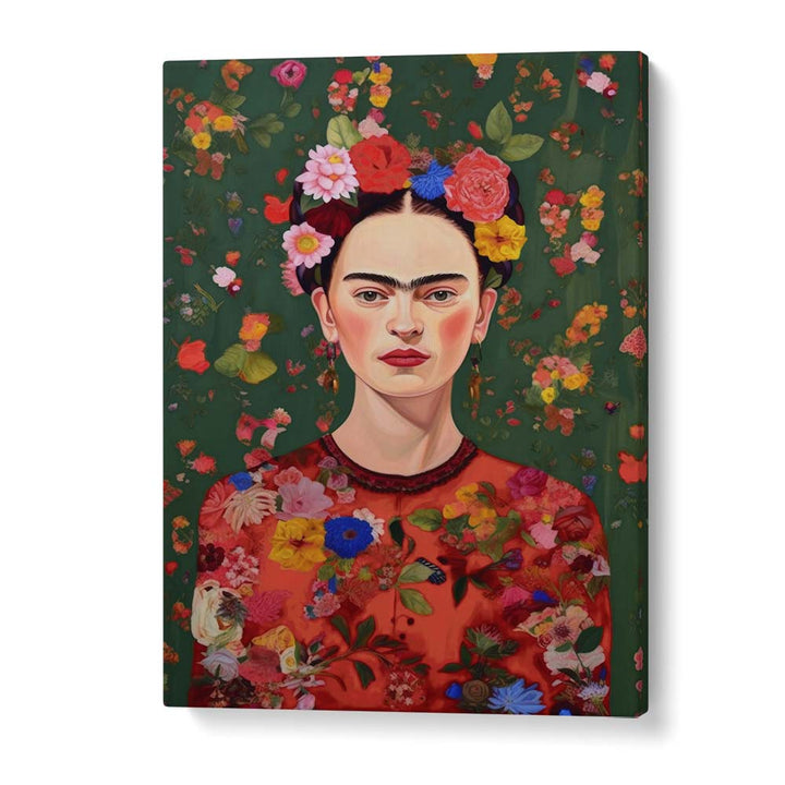 The Love Of Flowers by Treechild Women Illustration Paintings in Gallery Wrap