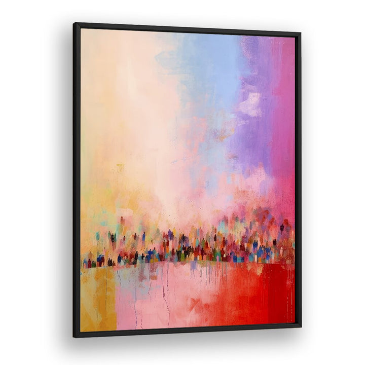 The Love in Us VI by Treechild Abstract Paintings in Black Plain Frame