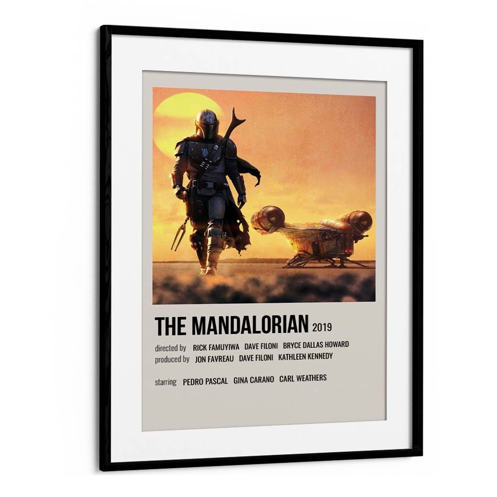 The Mandalorian 2019 i Movie Posters in Black Frame With Mount