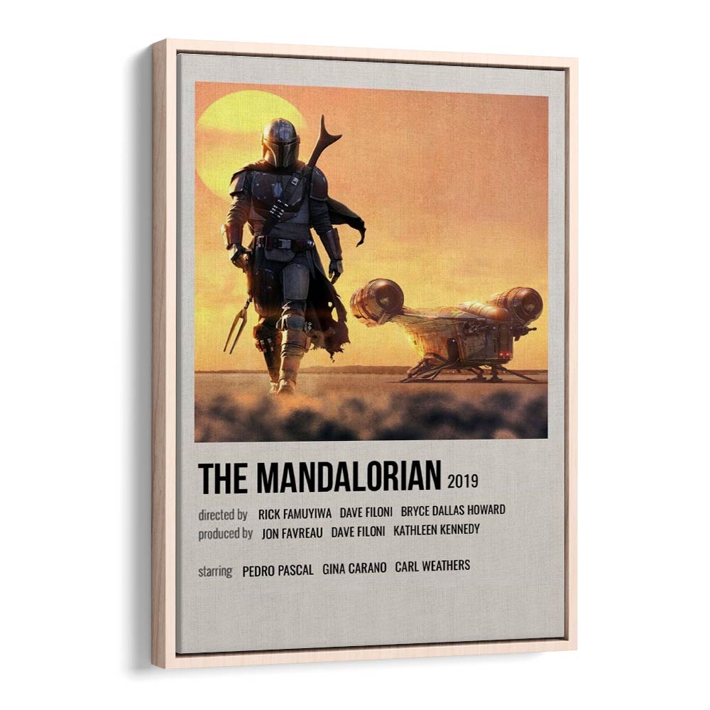 The Mandalorian 2019 i Movie Posters in Oak Wood Floater Frame