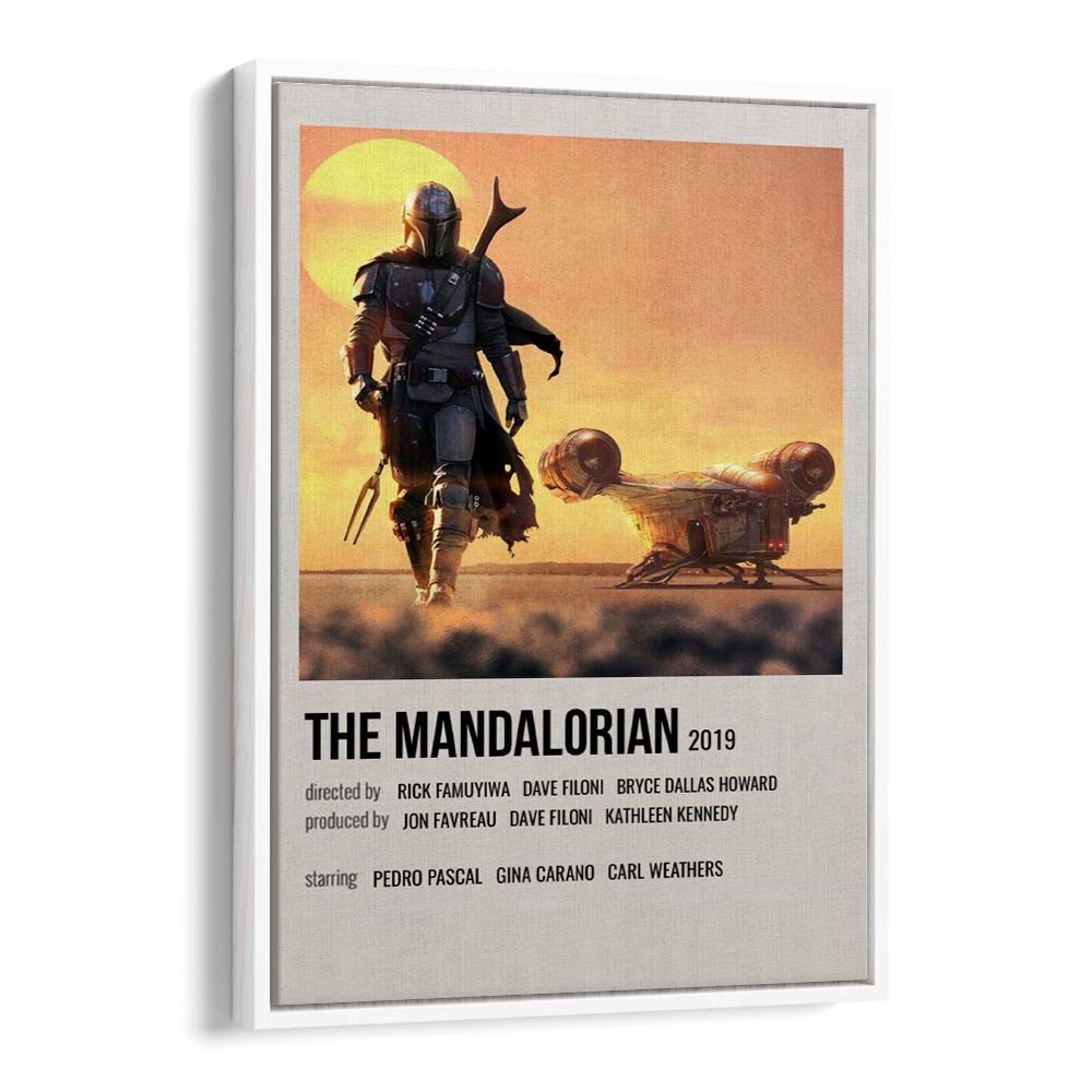 The Mandalorian 2019 i Movie Posters in White Floater Frame