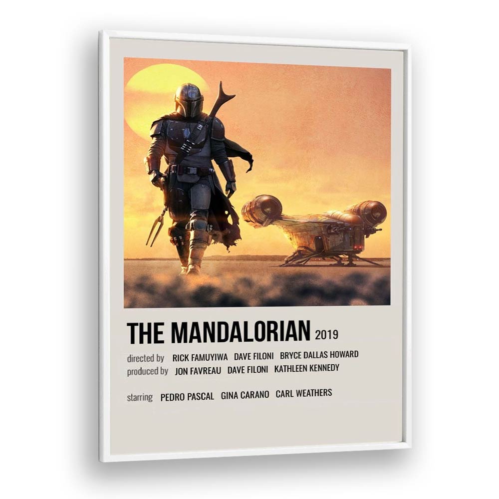 The Mandalorian 2019 i Movie Posters in White Plain Frame