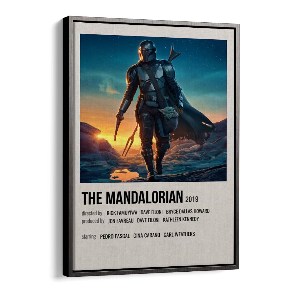 The Mandalorian 2019 ii Movie Posters in Black Floater Frame