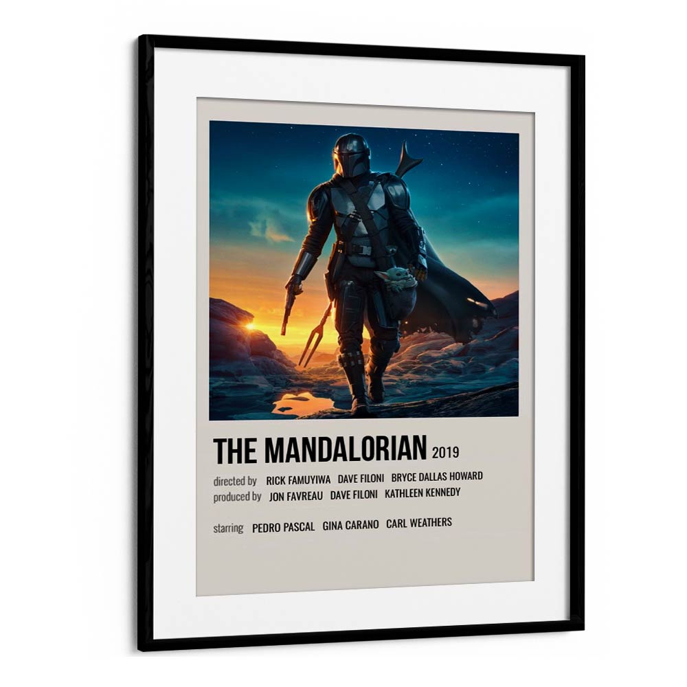 The Mandalorian 2019 ii Movie Posters in Black Frame With Mount