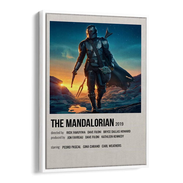 The Mandalorian 2019 ii Movie Posters in White Floater Frame