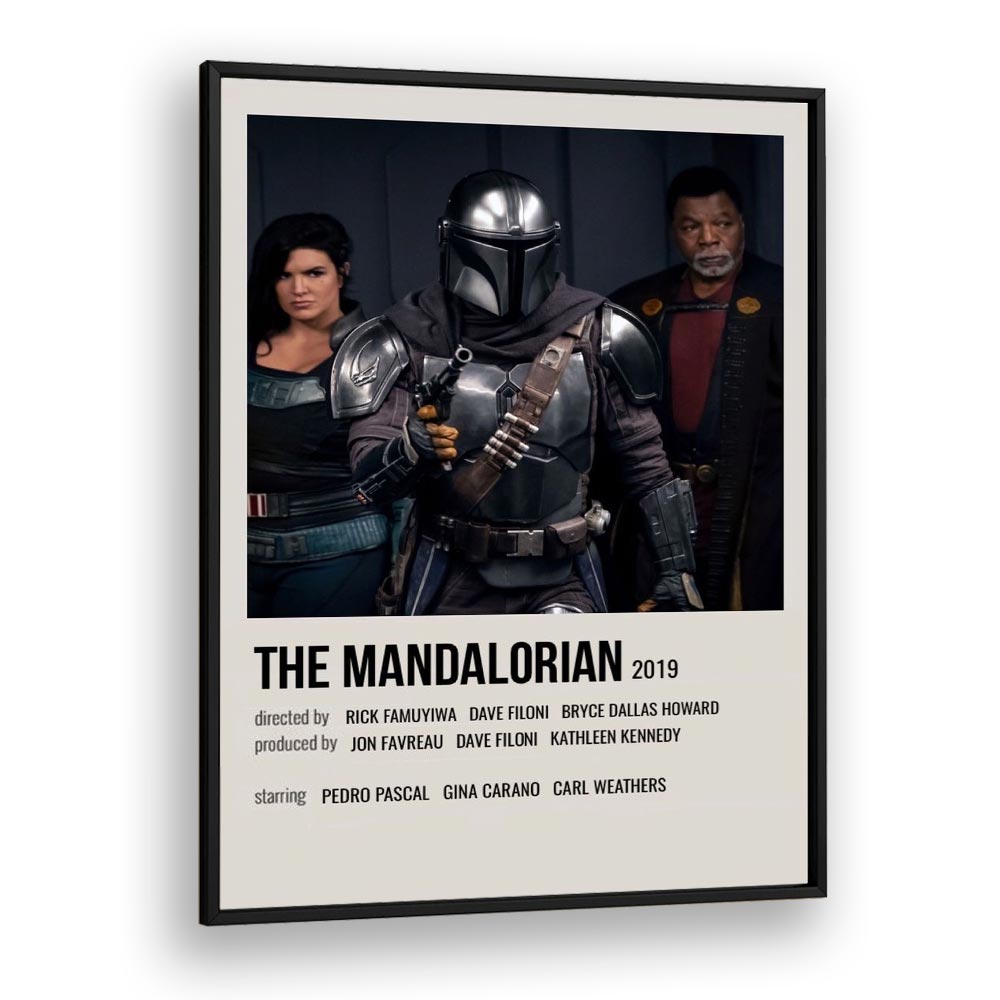 The Mandalorian 2019 iii Movie Posters in Black Plain Frame