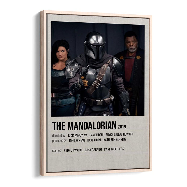 The Mandalorian 2019 iii Movie Posters in Oak Wood Floater Frame