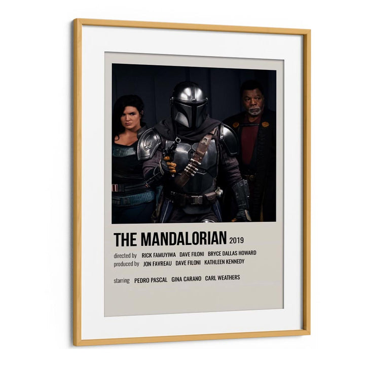 The Mandalorian 2019 iii Movie Posters in Oak Wood Frame With Mount