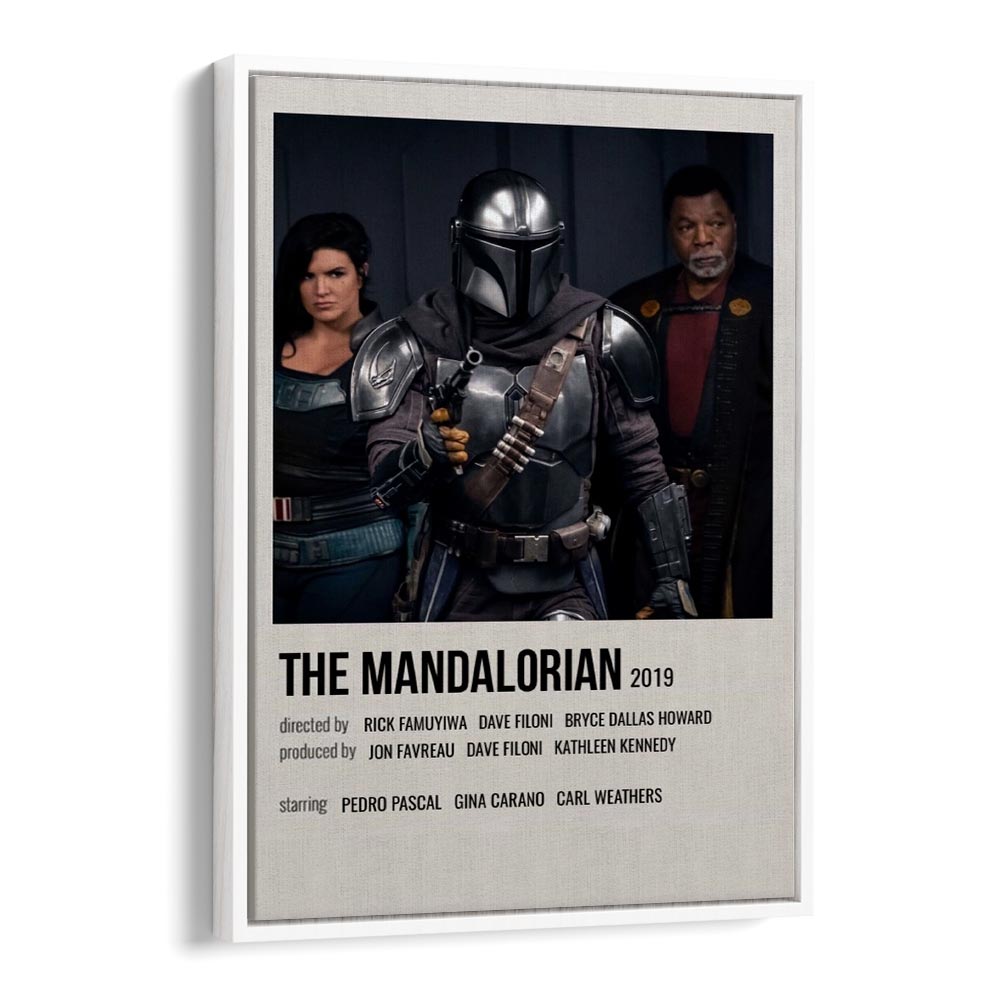 The Mandalorian 2019 iii Movie Posters in White Floater Frame