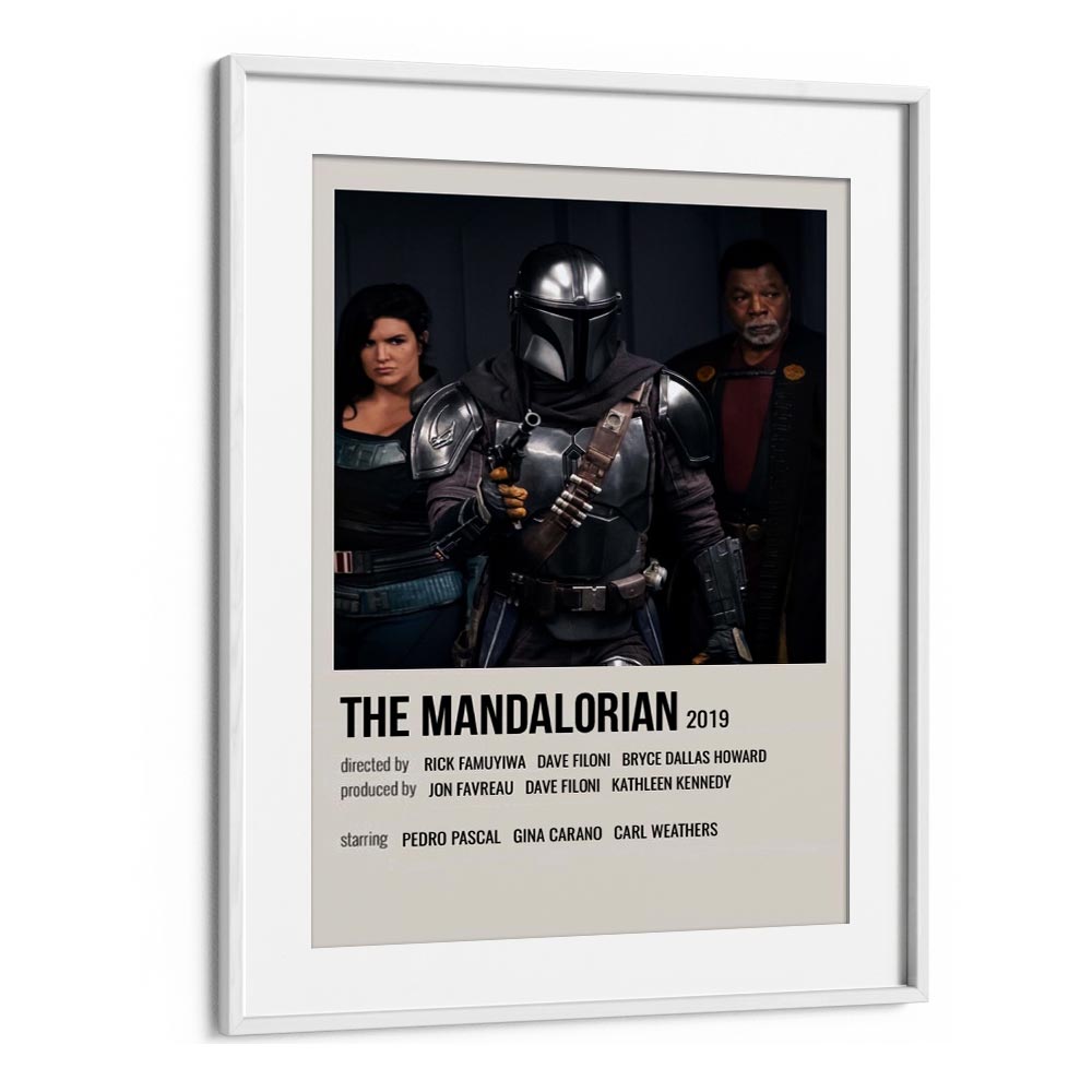 The Mandalorian 2019 iii Movie Posters in White Frame With Mount