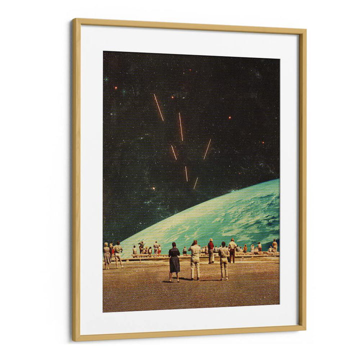 The Others By Frank Moth Surreal Art Prints Surrealism in Oak Wood Frame With Mount