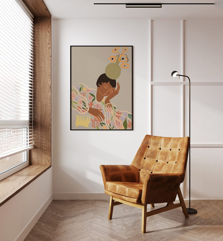 Transform your space with THE OVERTHINKER, PORTRAITS by Arty Guava, showcasing captivating figurative art.