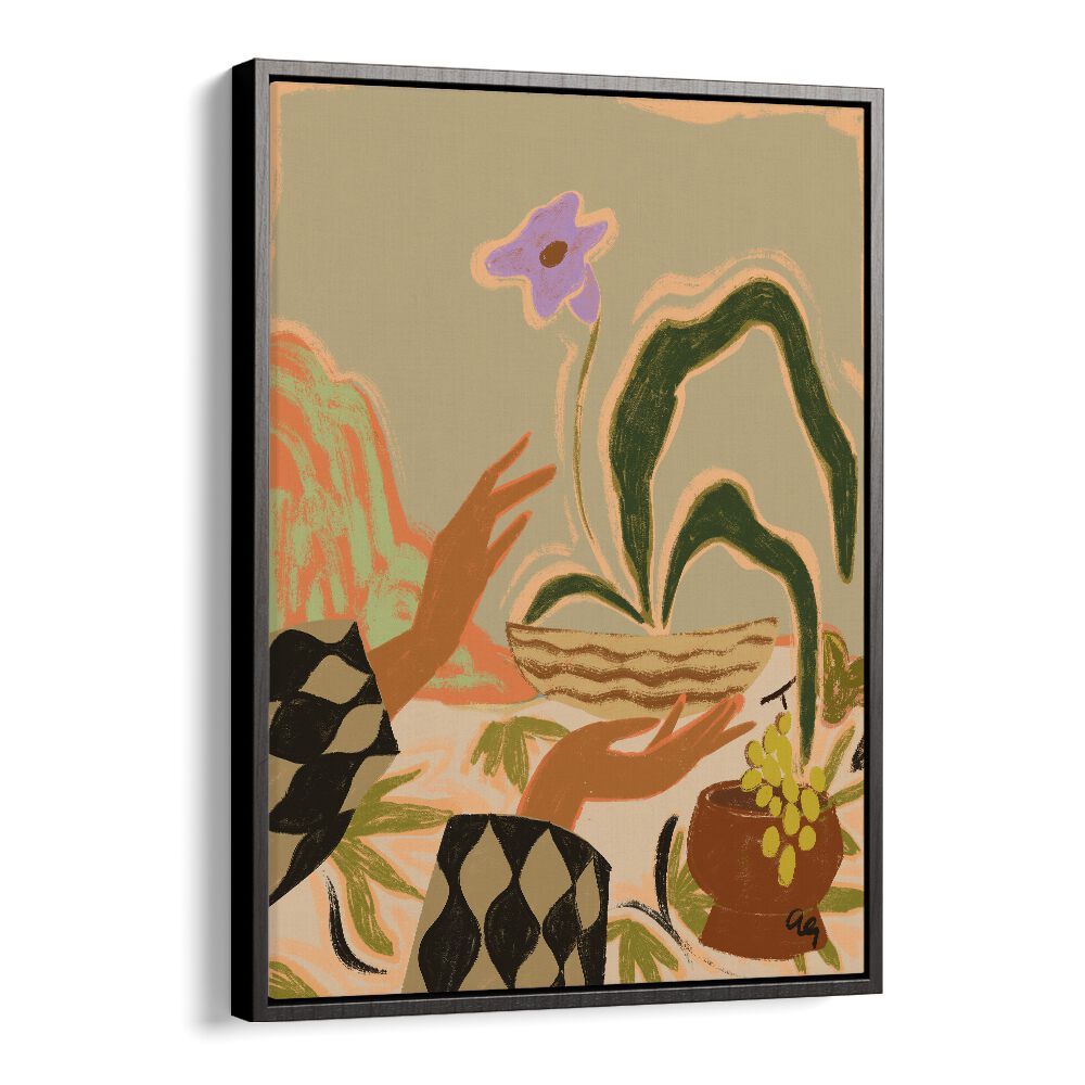 The Power Of One By Arty Guava Wall Art Prints in Black Floater Frame