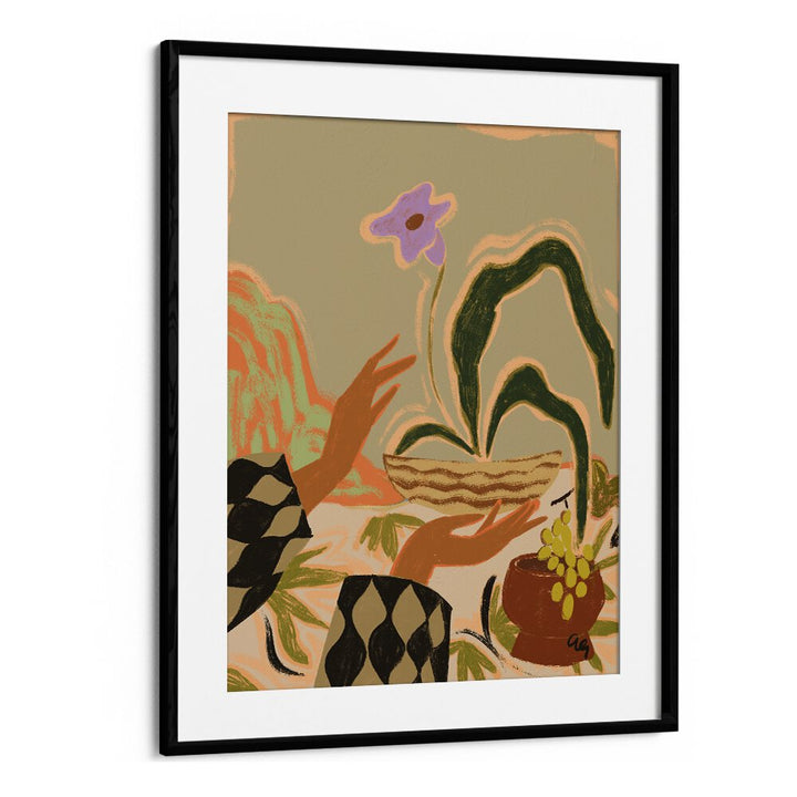 The Power Of One By Arty Guava Wall Art Prints in Black Frame With Mount