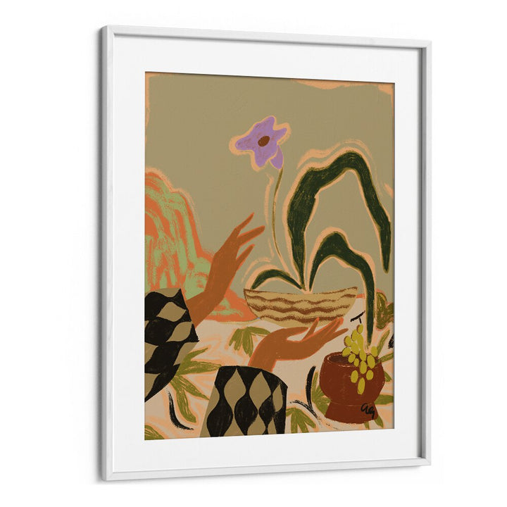 The Power Of One By Arty Guava Wall Art Prints in White Frame With Mount