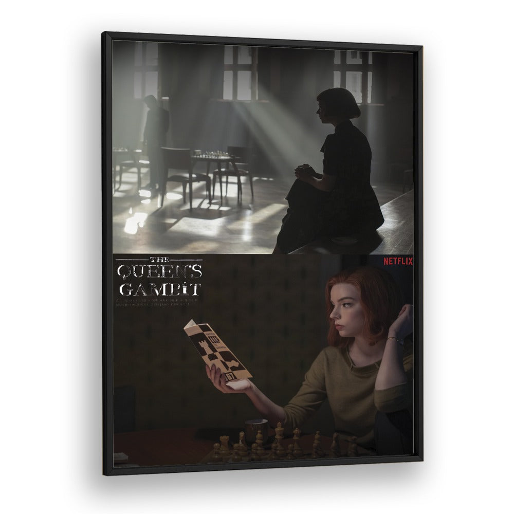 The Queen's Gambit  by Grishma Korjani Movie Posters in Black Plain Frame