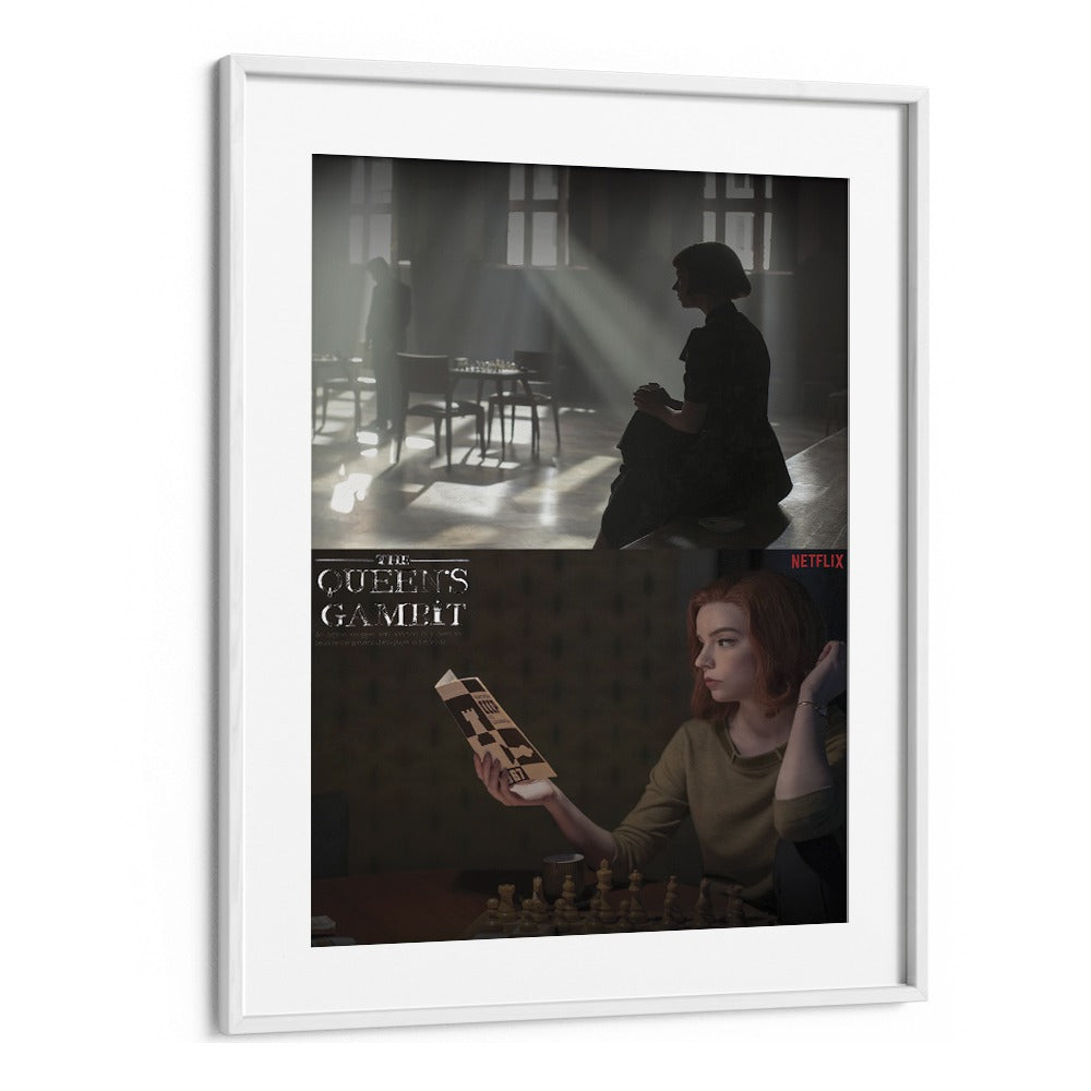 The Queen's Gambit  by Grishma Korjani Movie Posters in White Frame With Mount