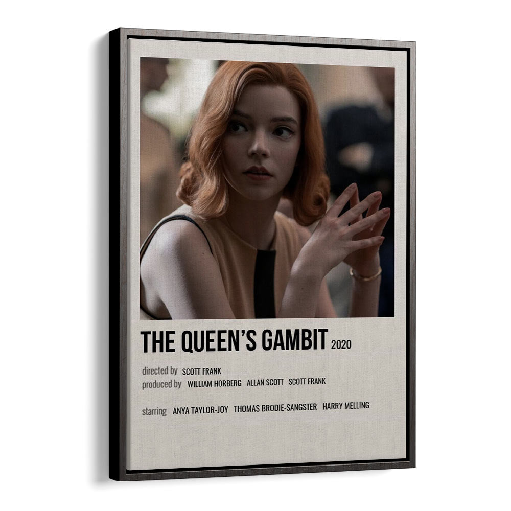 The Queens Gambit 2020 I Movie Posters in Black Floater Frame