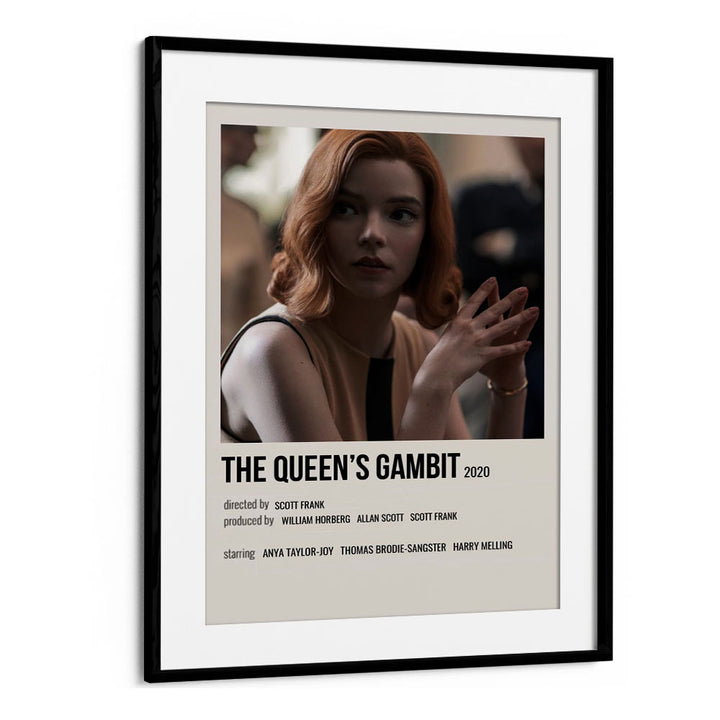 The Queens Gambit 2020 I Movie Posters in Black Frame With Mount