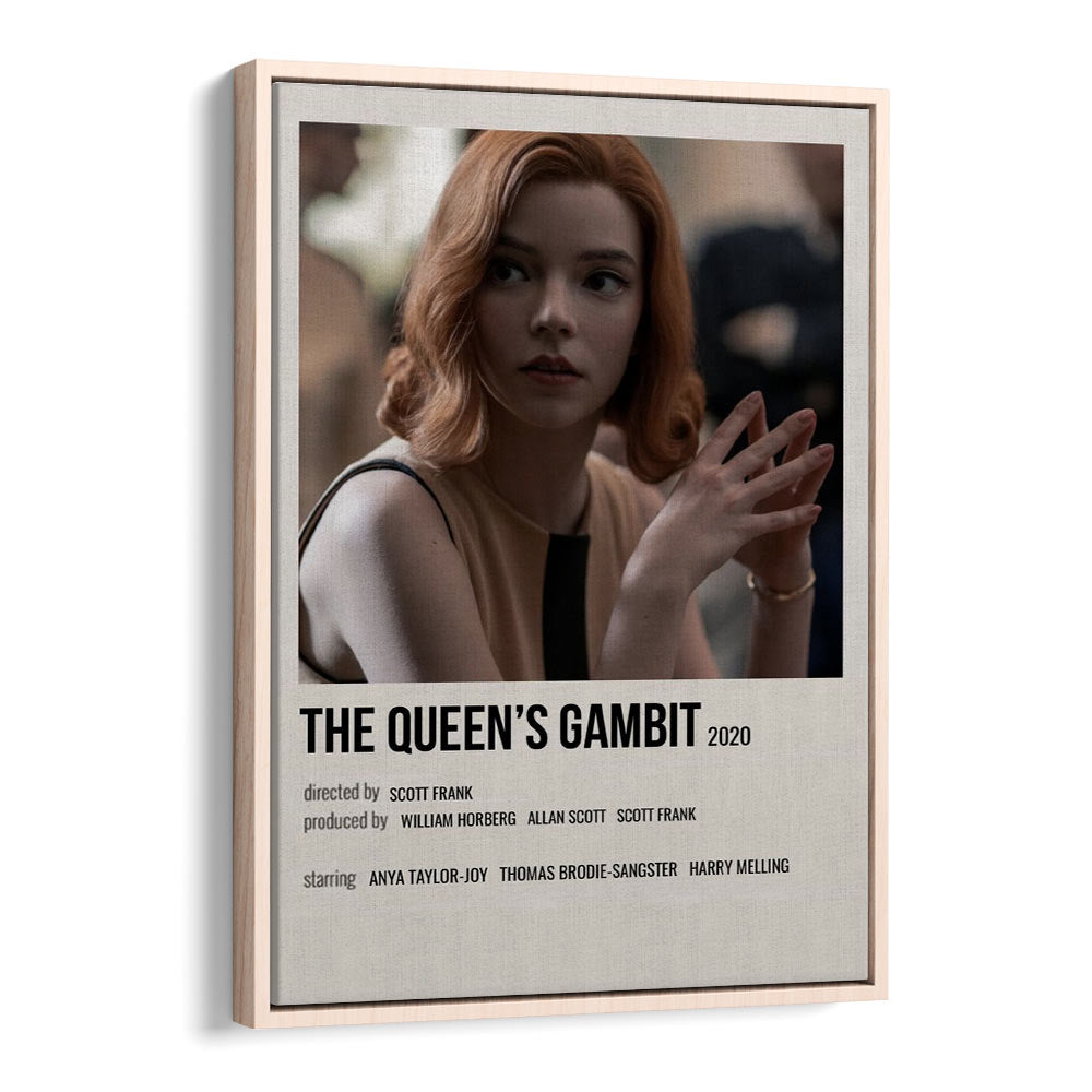 The Queens Gambit 2020 I Movie Posters in Oak Wood Floater Frame